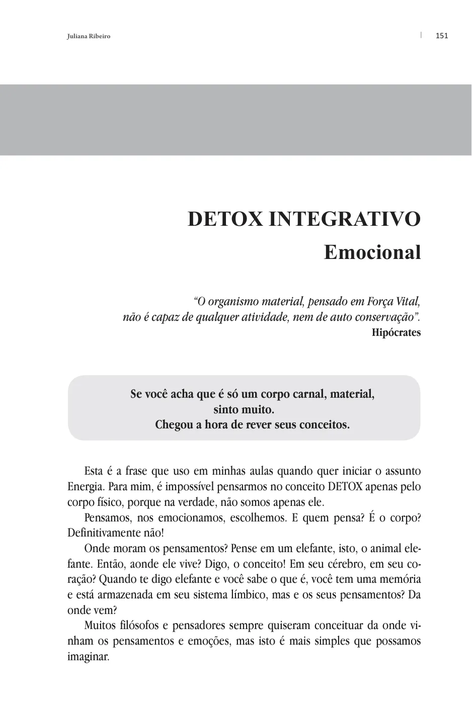 Página do capítulo Detox Integrativo do livro Sinta o Efeito Detox
